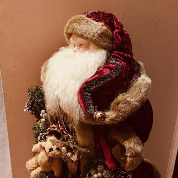 Collectible Father Christmas Ornament - 2 Feet High w/Mini-Lights - Picture 2 of 6